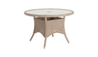 Hazelmere Round Table cutout in natural weave