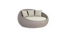 Hazelmere Round Daybed cutout in grey weave