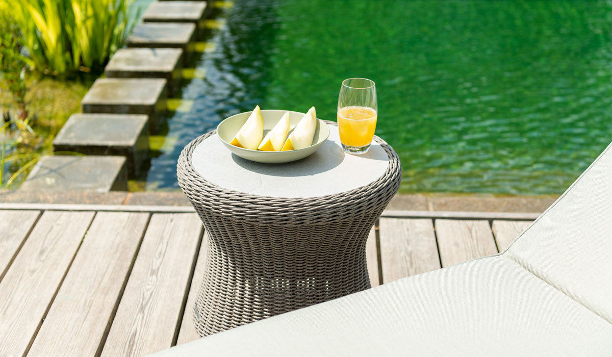 Hazelmere grey weave Side Table