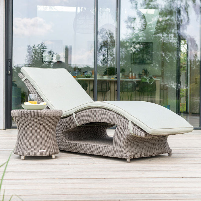 Hazelmere Fixed Sunbed with side table