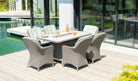 Hazelmere Rectangular Firepit Table with armchairs