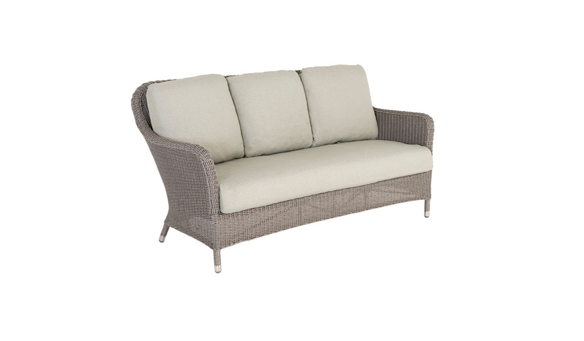 Hazelmere garden 2 Seater Sofa cutout in grey weave