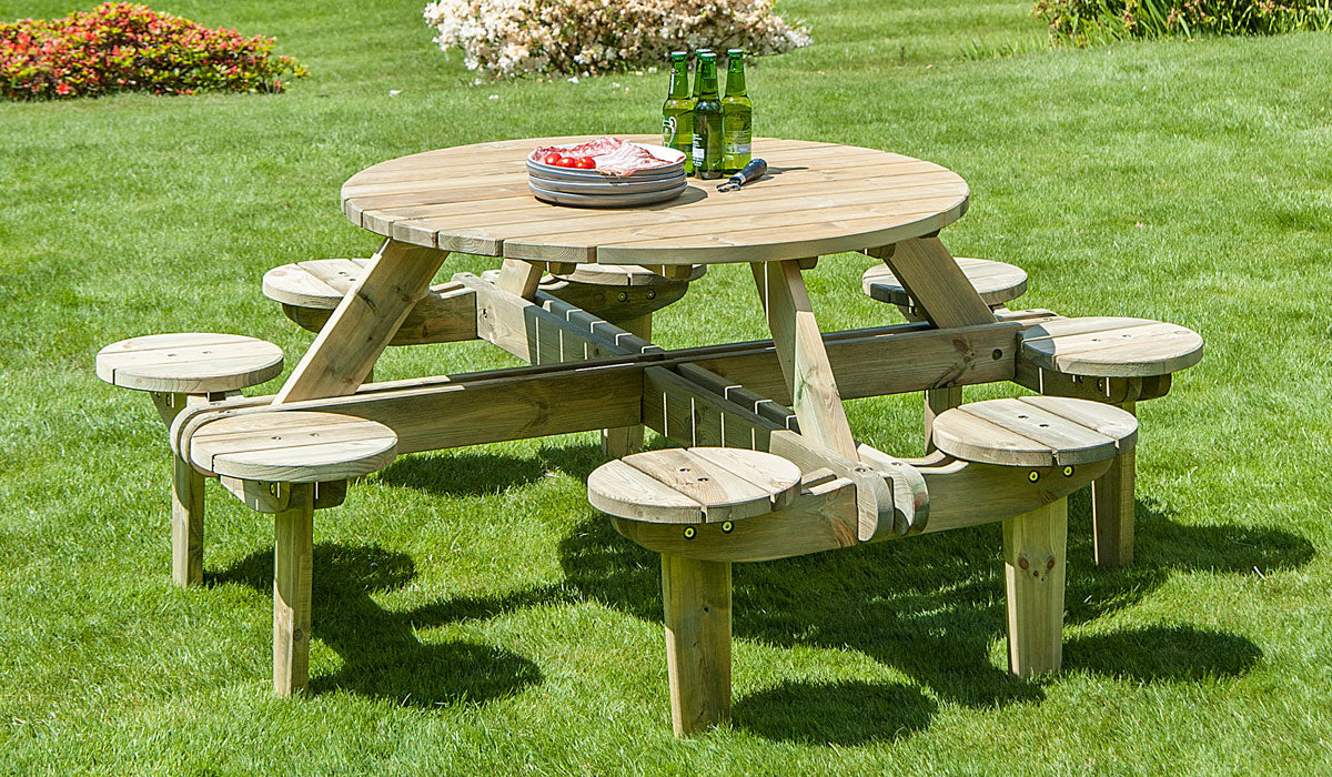 Pine Gleneagles Picnic Table