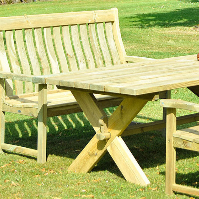 Alexander Rose Pine High Back Bench 5ft