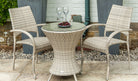 Ocean Pearl Bistro Table with stacking chairs