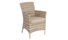 Alexander Rose cream luxury weave armchair with cushion