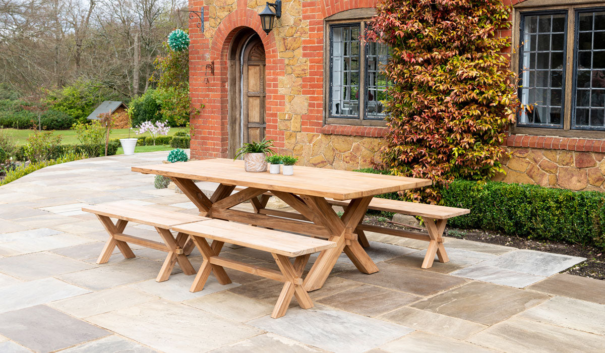 Teak Plank Table 2.4m