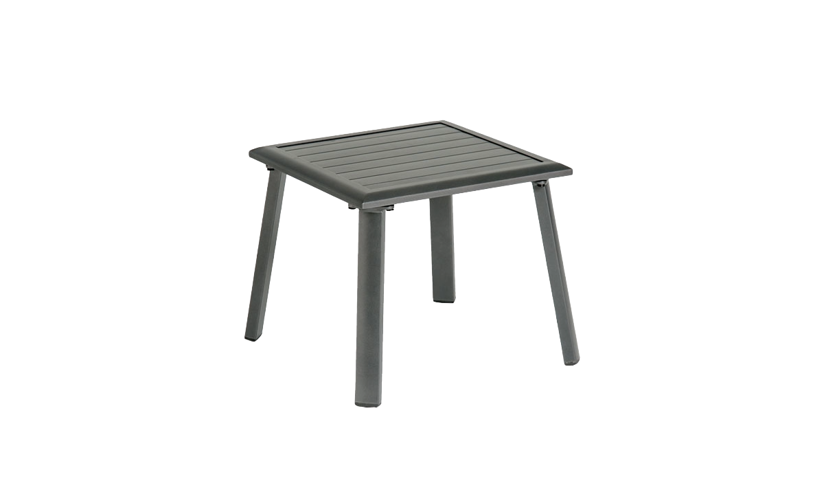 Gray outdoor table on a white background