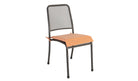 Portofino Stacking Side Chair with orange cushion