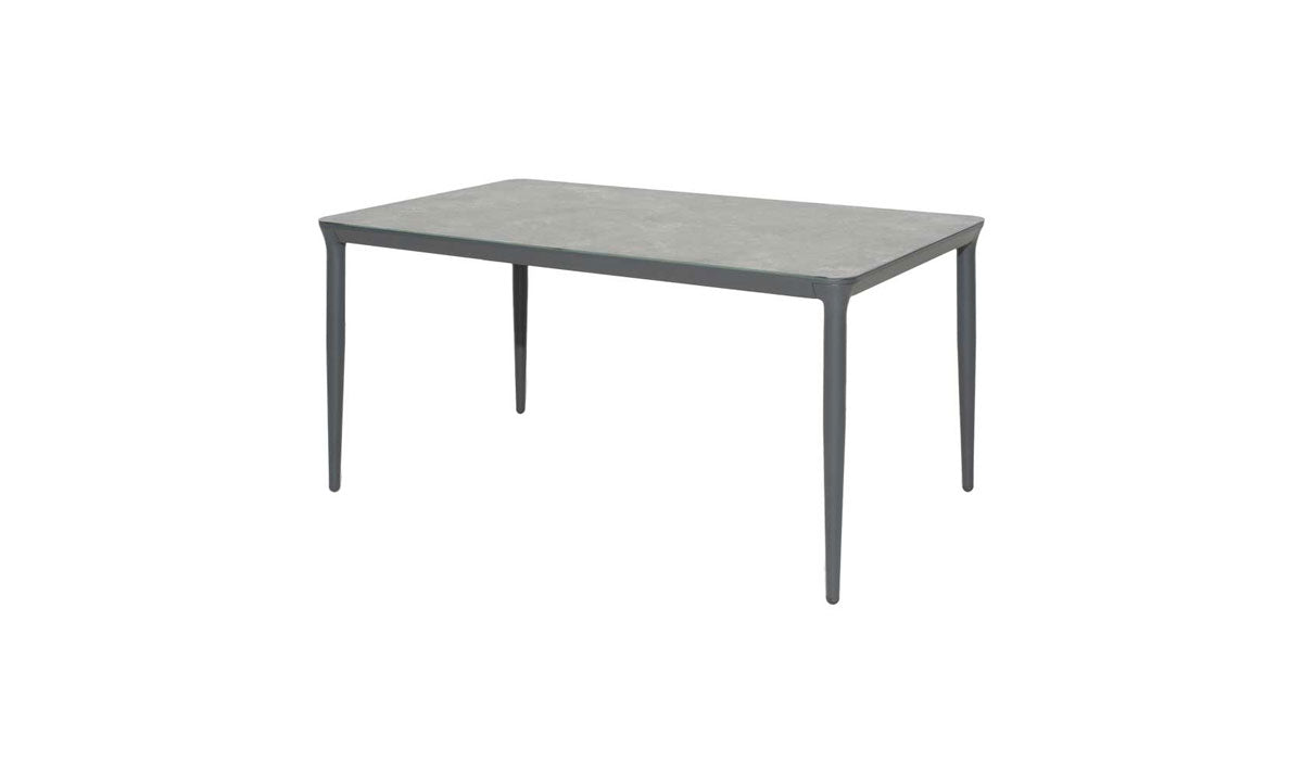 Rimini Rectangular Table W. Ceramic Glass 1.0m x 1.5m cutout