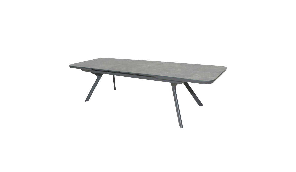 Gray outdoor table on a white background