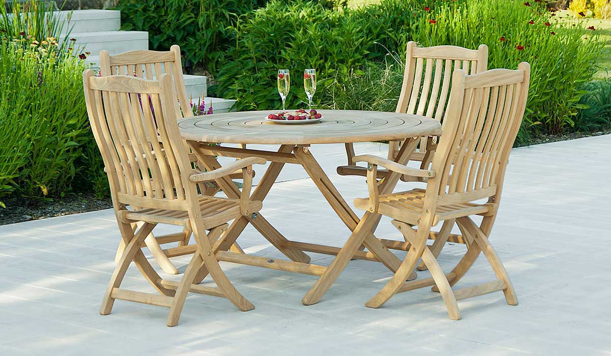 Alexander Rose Roble Bengal Folding Table 1.3m