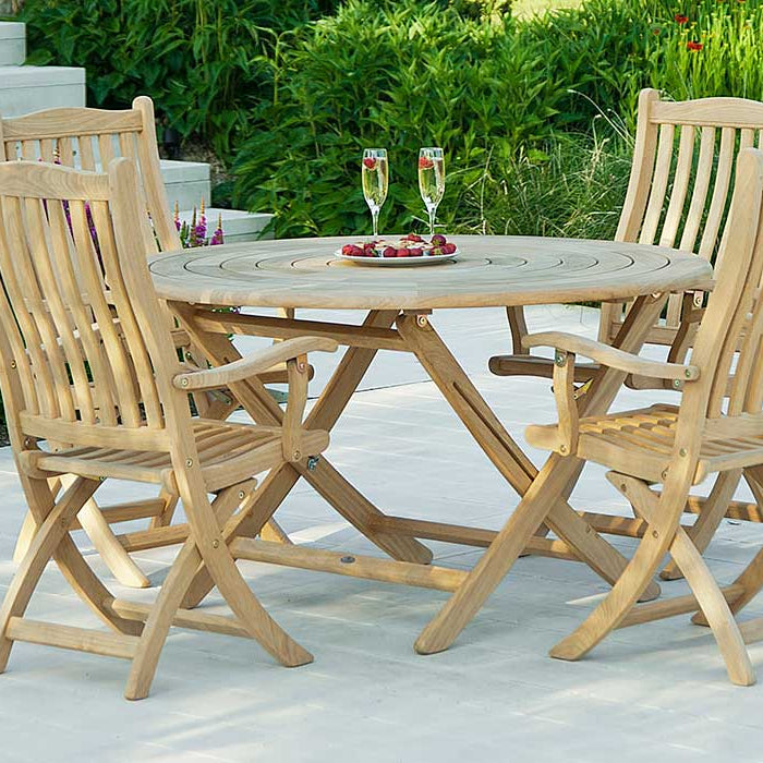 Alexander Rose Roble Bengal Folding Table 1.3m