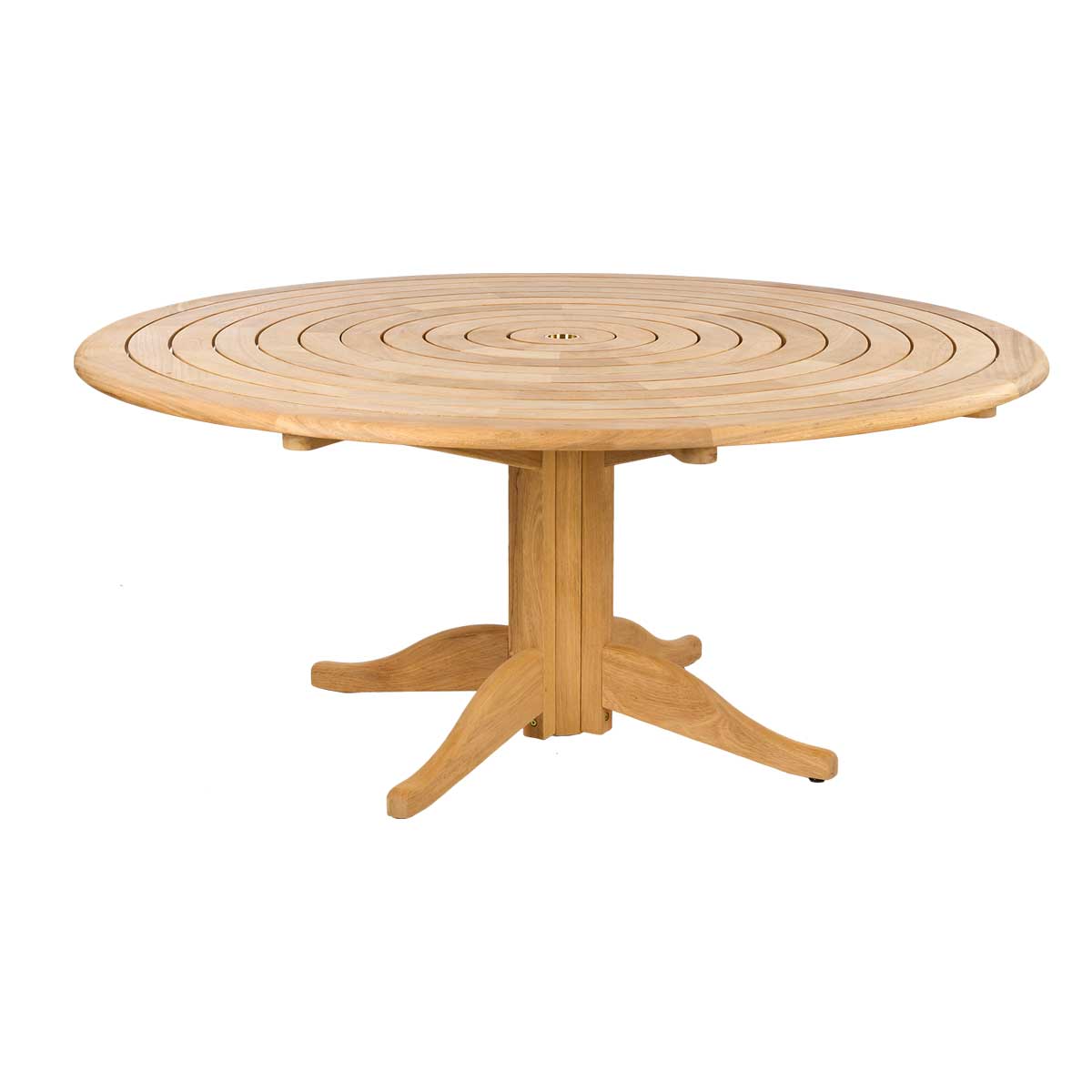 Alexander Rose Roble Bengal Pedestal Table 1.75m with Lazy Susan cutout