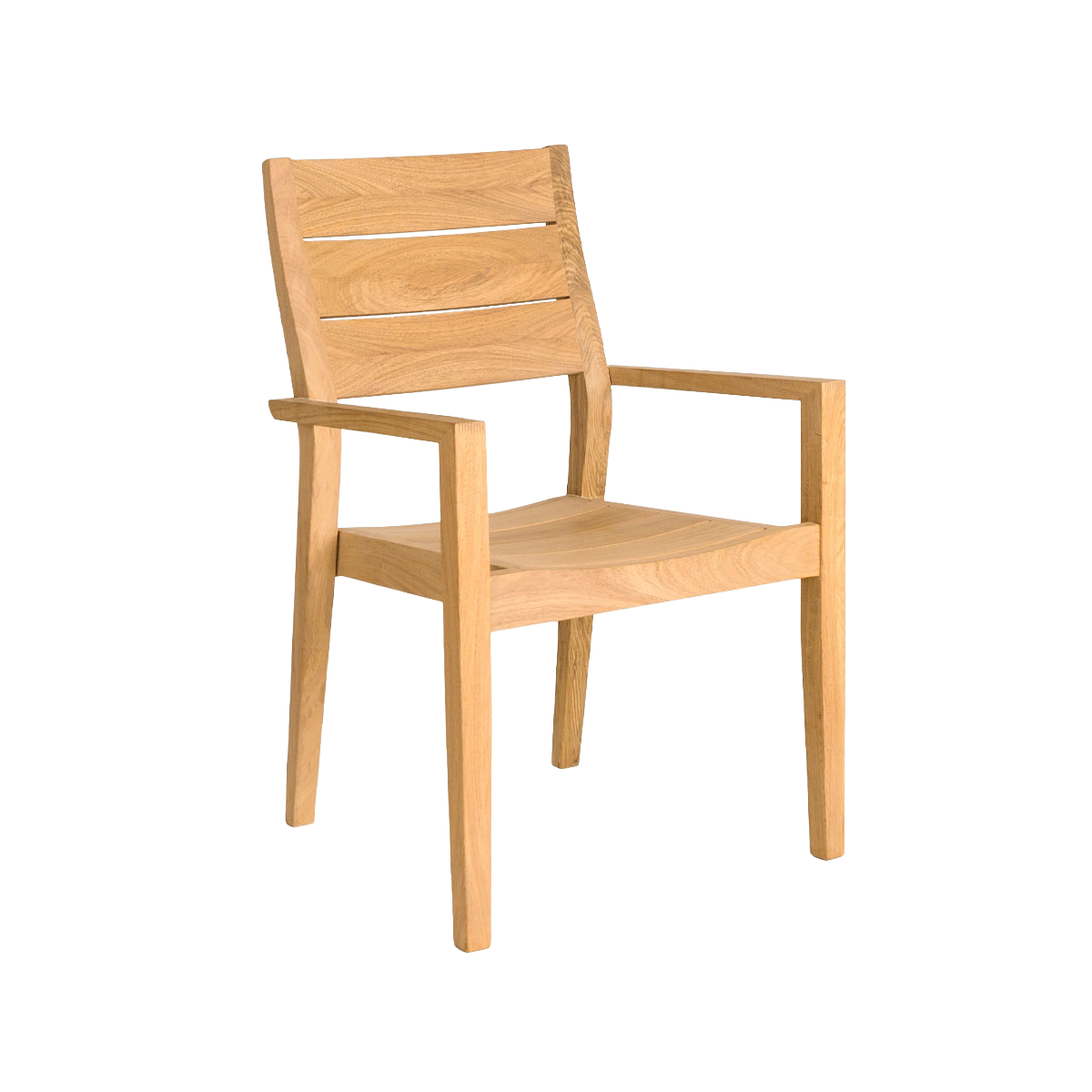 Wooden chair on a white background