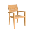 Wooden chair on a white background
