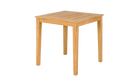 Wooden table on a white background