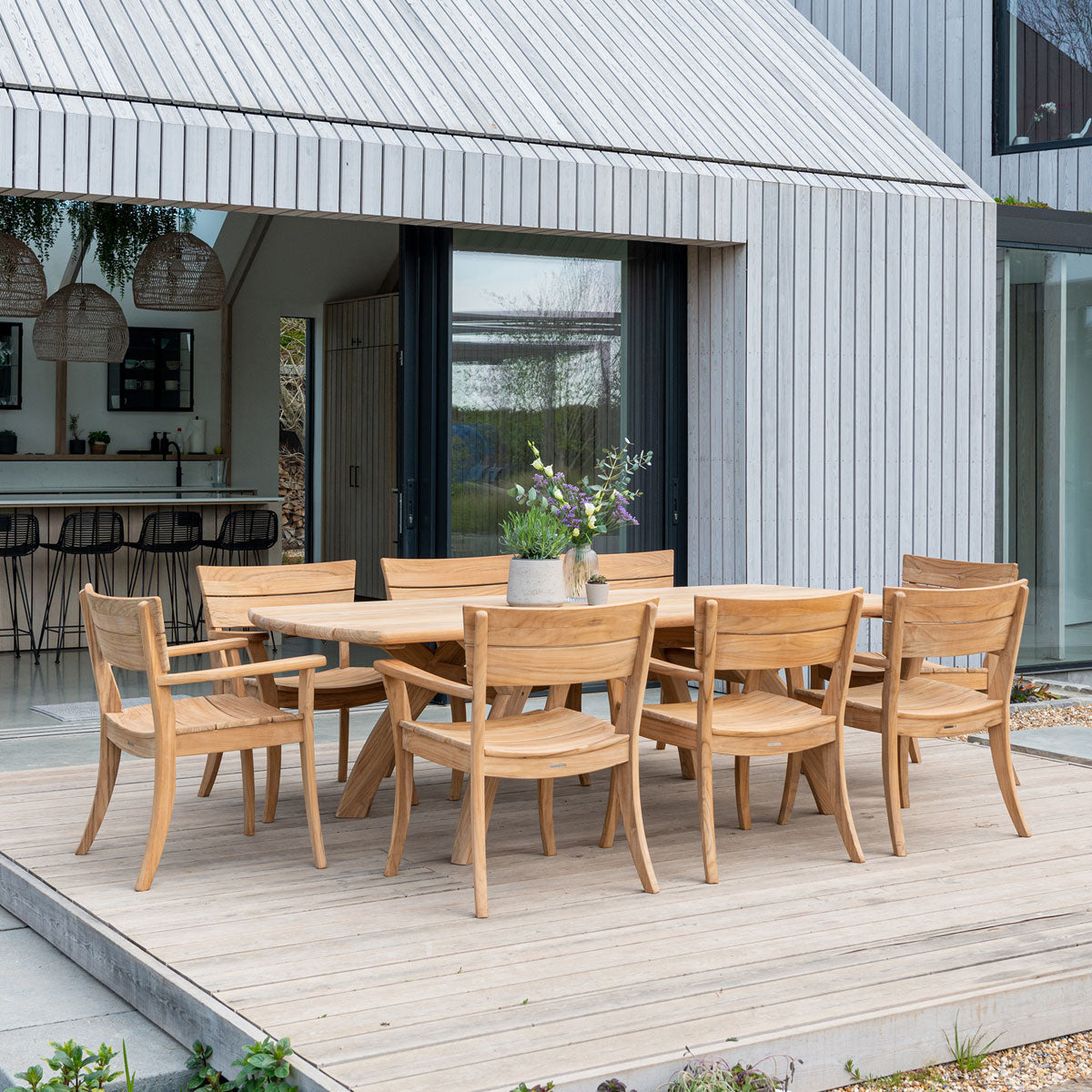 Sorrento wood Table with chairs