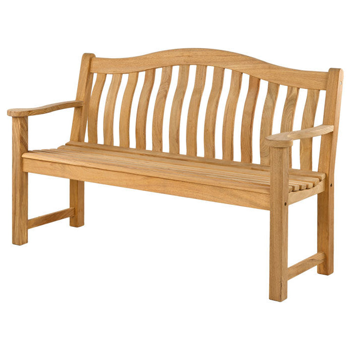 Roble Turnberry Wooden 5ft bench on a white background