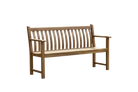 Wooden bench on a white background