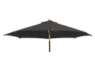 Round Eucalyptus Wood Parasol 2.7m with granite base Charcoal