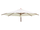 Round Eucalyptus Wood Parasol 2.7m with granite base Ecru