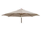 Round Eucalyptus Wood Parasol 2.7m with granite base Ecru