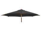 Round Eucalyptus Wood Parasol 2.7m with granite base charcoal