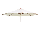 Round Eucalyptus Wood Parasol 2.7m with granite base ecru