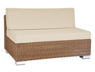 San Marion dark brown centre module for sofa set with deep cream cushions